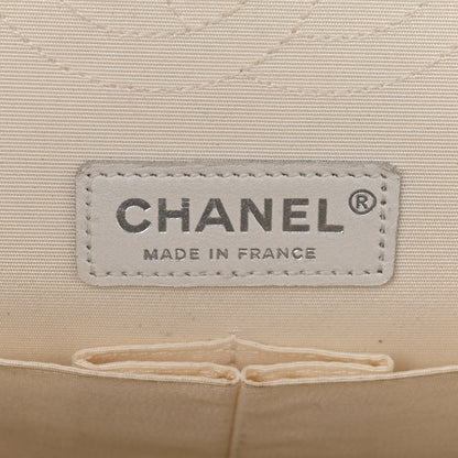 Chanel Lambskin Airline Printed Medium Double Flap White Red Blue 6 of 11
