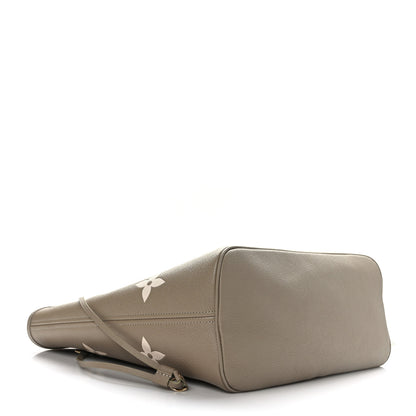 Louis Vuitton Empreinte Monogram Giant Neverfull MM Khaki Cream 5 of 9