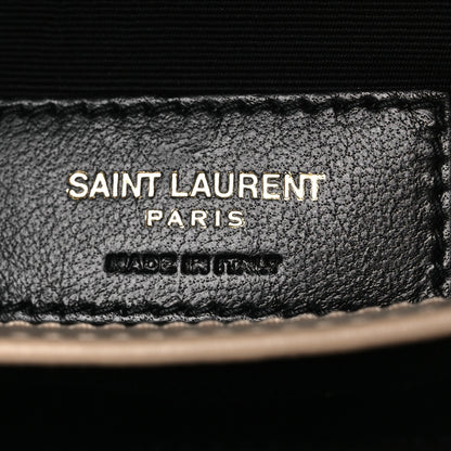 Saint Laurent Calfskin Y Quilted Monogram Toy Loulou Crossbody Bag Dark Beige Dark Beige 6 of 10