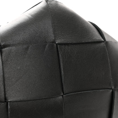 Bottega Veneta Nappa Maxi Intrecciato Clasp Bucket Bag Black 13 of 13
