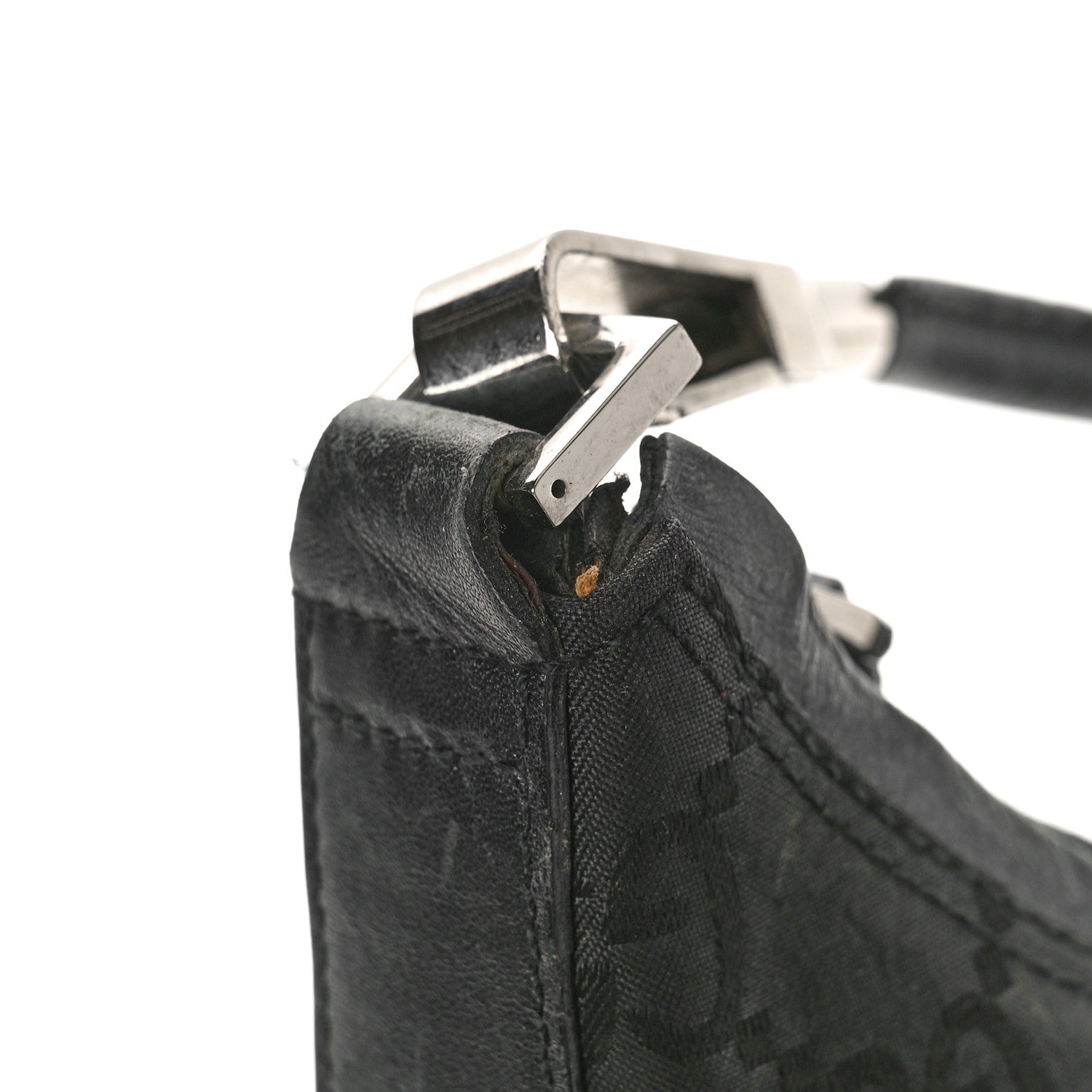 Gucci Monogram GG Clasp Hobo Black 12 of 14