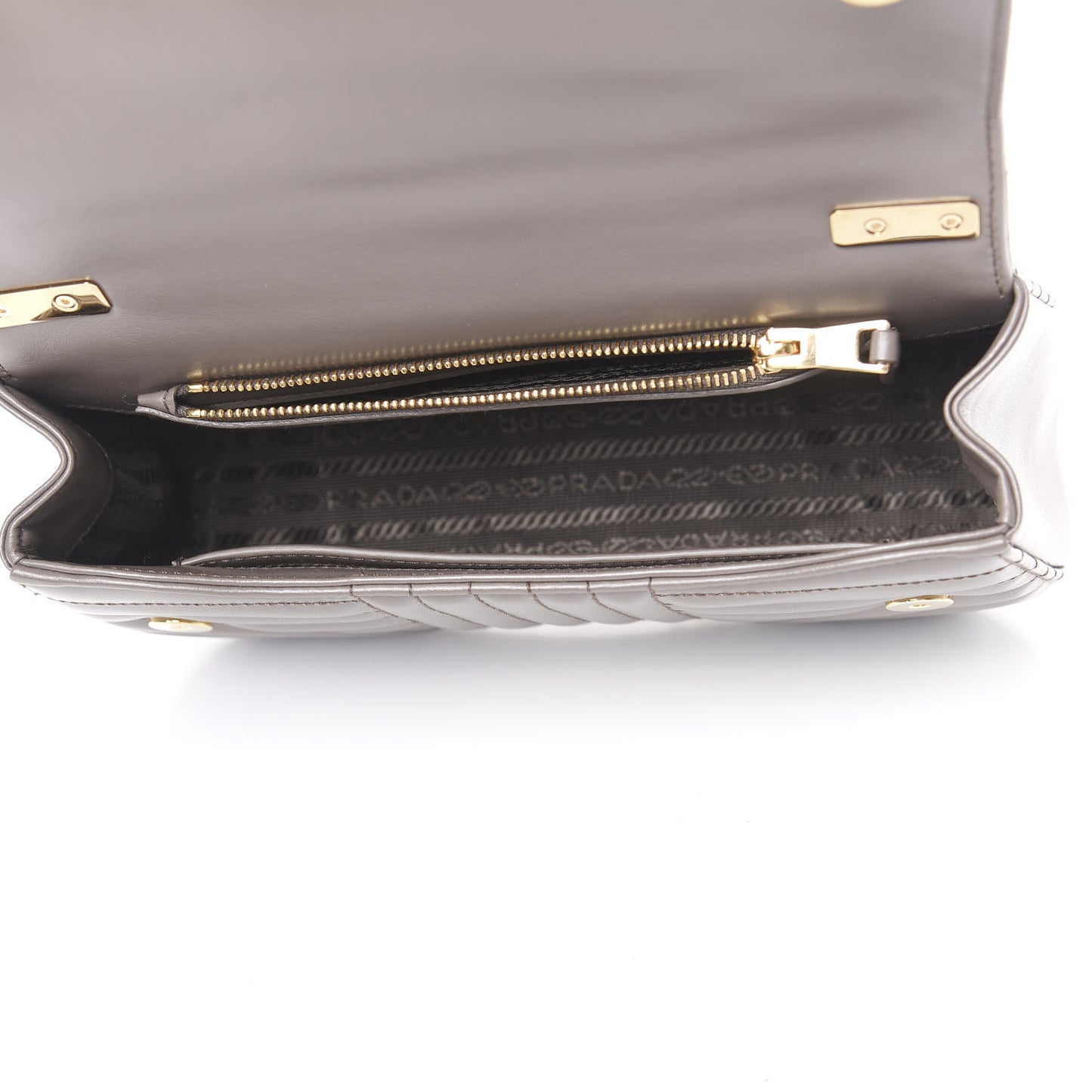 Soft Calf Impunture Diagramme Flap Shoulder Bag Bambu