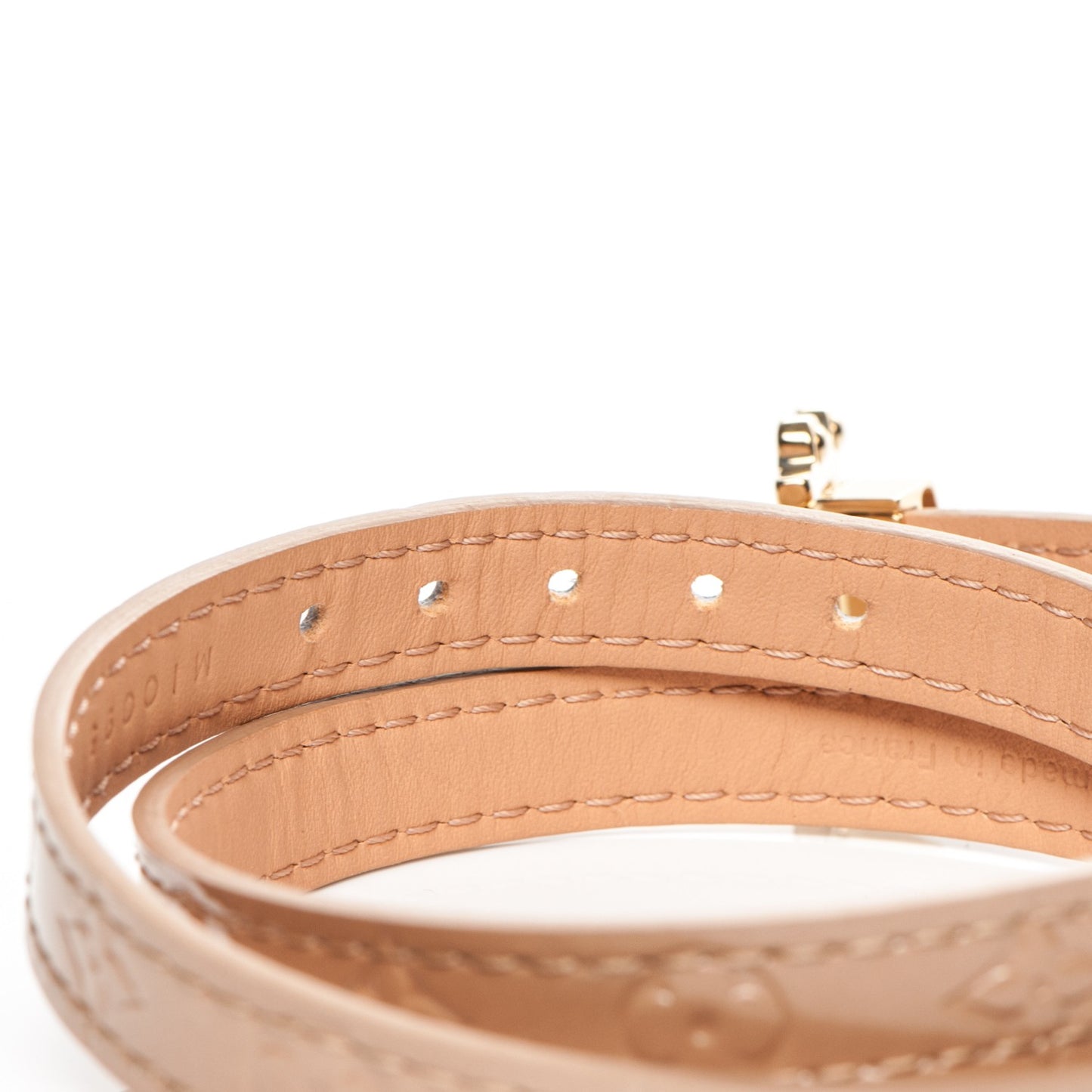 Vernis Triple Tour Bracelet Noisette