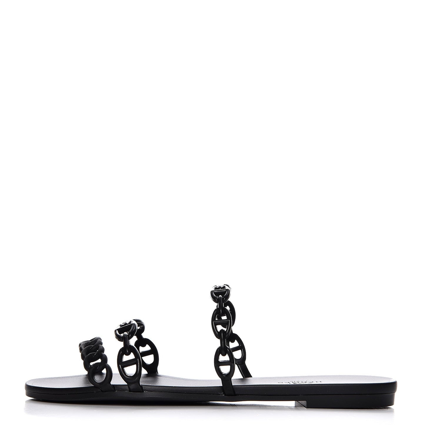 Rubber Chaine d'Ancre Rivage Sandals 38 Black