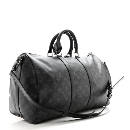 Louis Vuitton Monogram Eclipse Keepall Bandouliere 45 2 of 12