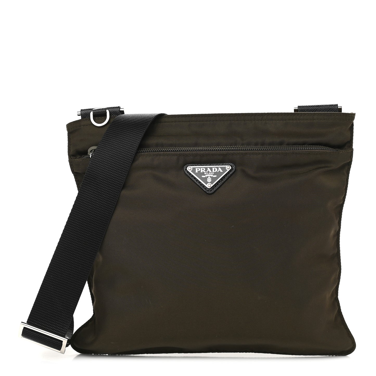 Nylon Vela Sport Flat Messenger Bag Bruciato