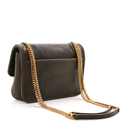 Saint Laurent Grained Lambskin Monogram Mini Niki Chain Satchel Dark Cork 3 of 10