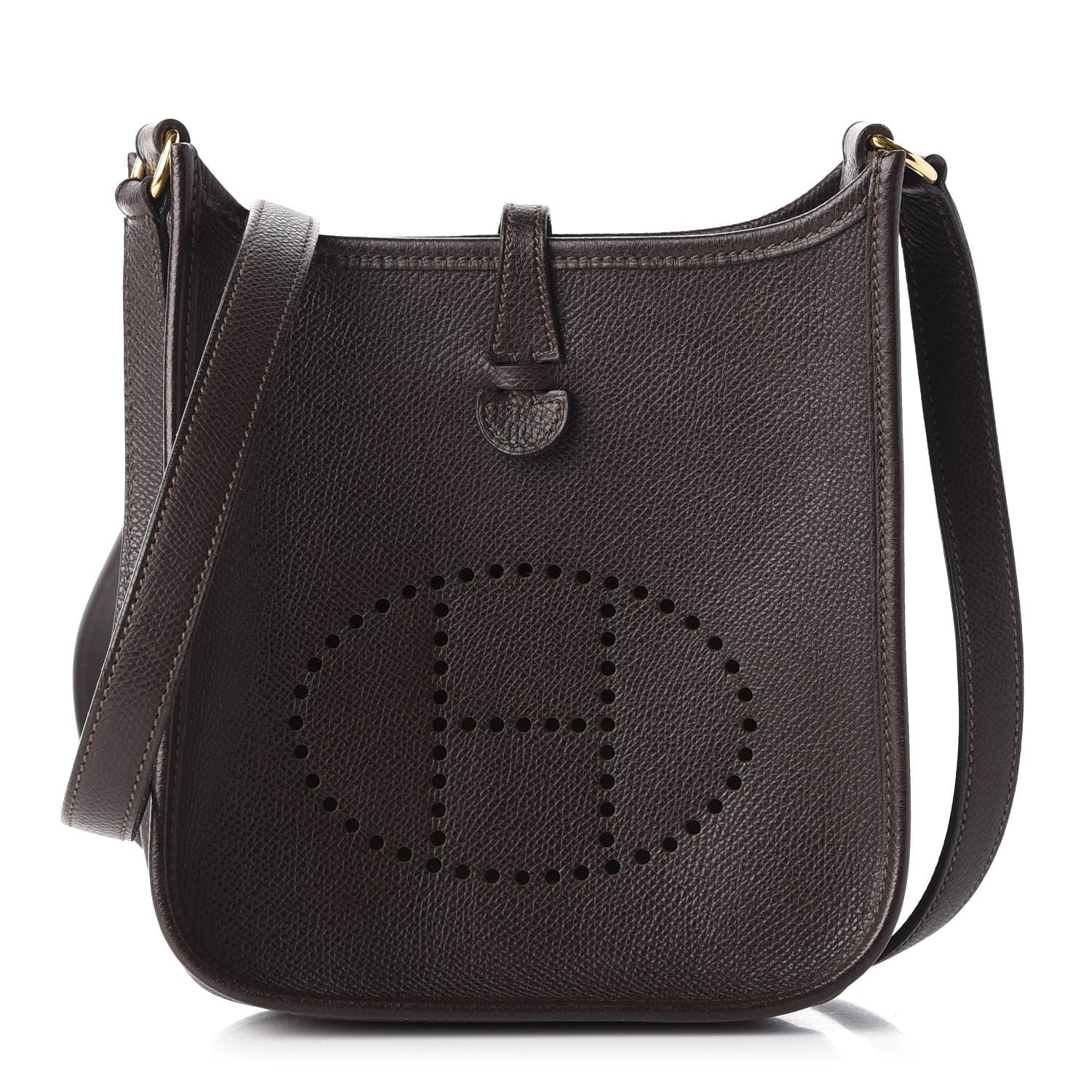 Hermes Epsom Evelyne TPM Chocolate 1 of 9