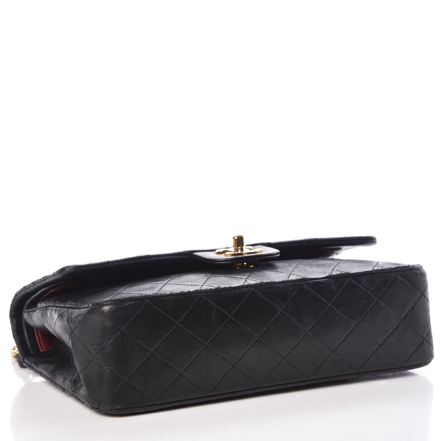 Chanel Lambskin Quilted Medium Double Flap Black 4 of 10