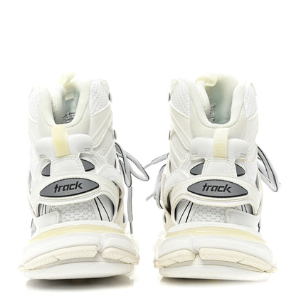 Balenciaga Mesh Nylon Womens Track Hike Sneakers 38 White 4 of 9