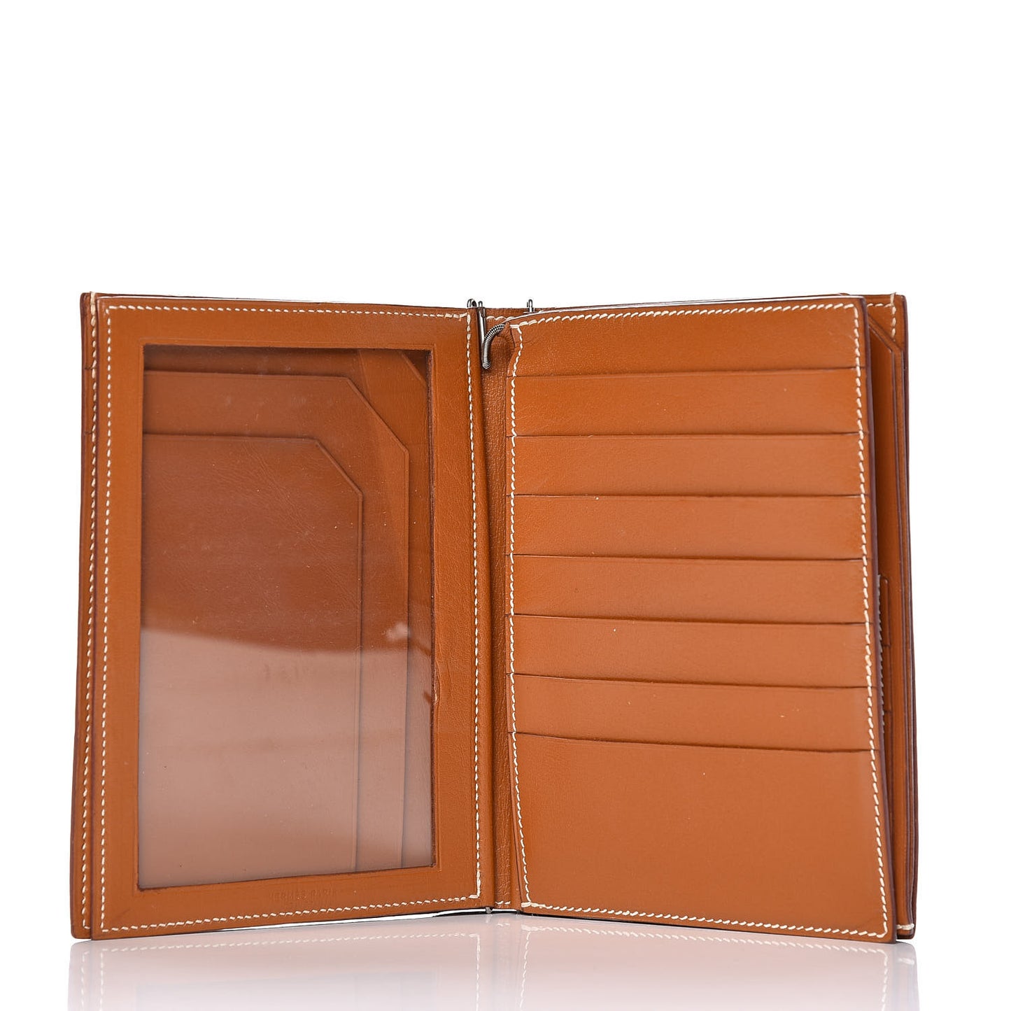 Chevre Passport Wallet Gold