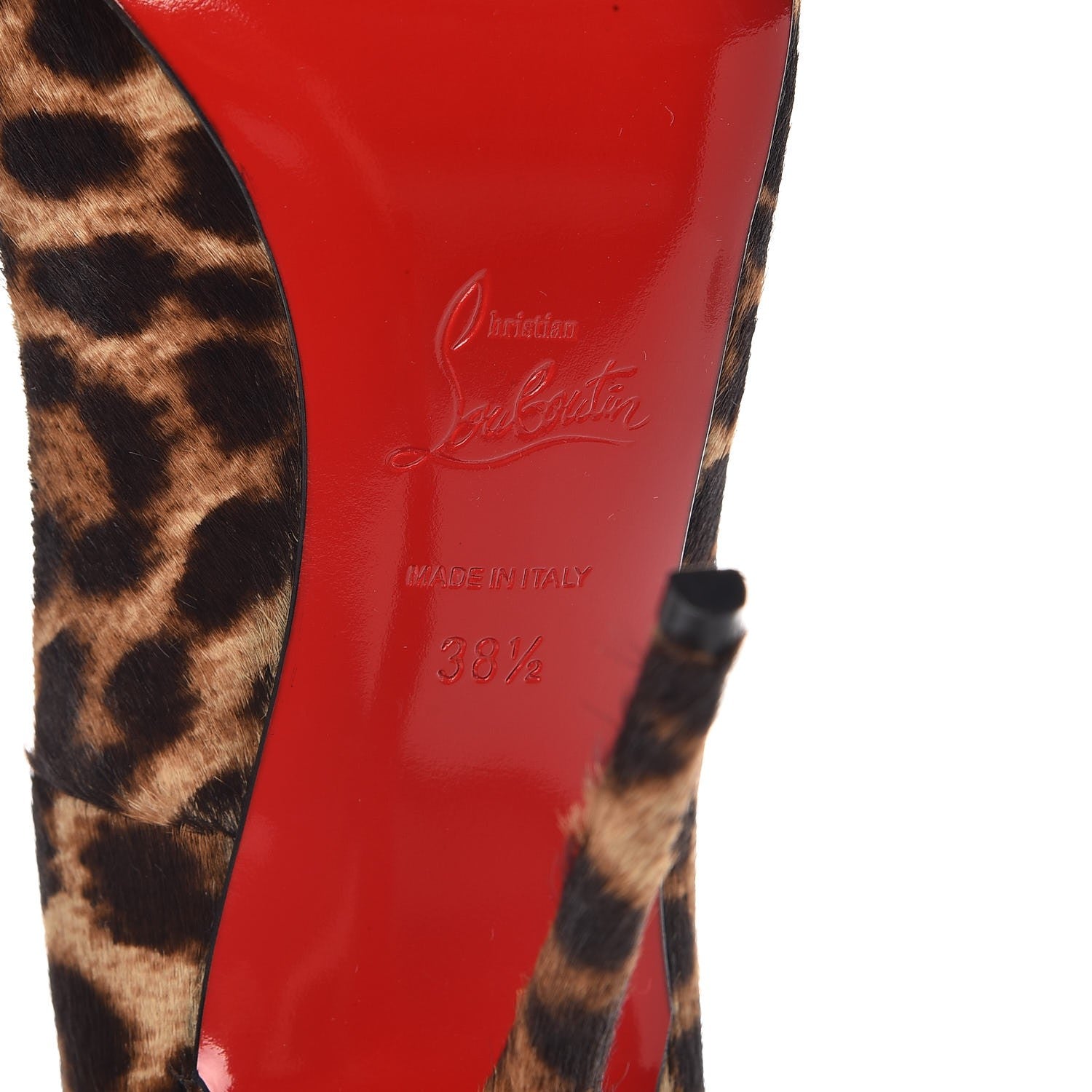 Christian Louboutin Pony Hair So Kate 120 Pumps 38.5 Leopard Black 6 of 9