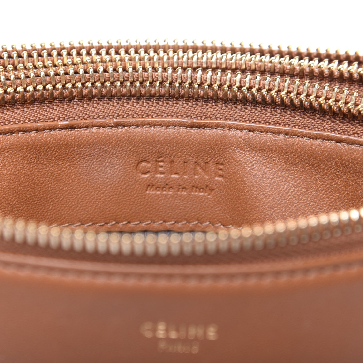 Celine Lambskin Small Trio Crossbody Bag Tan 8 of 15