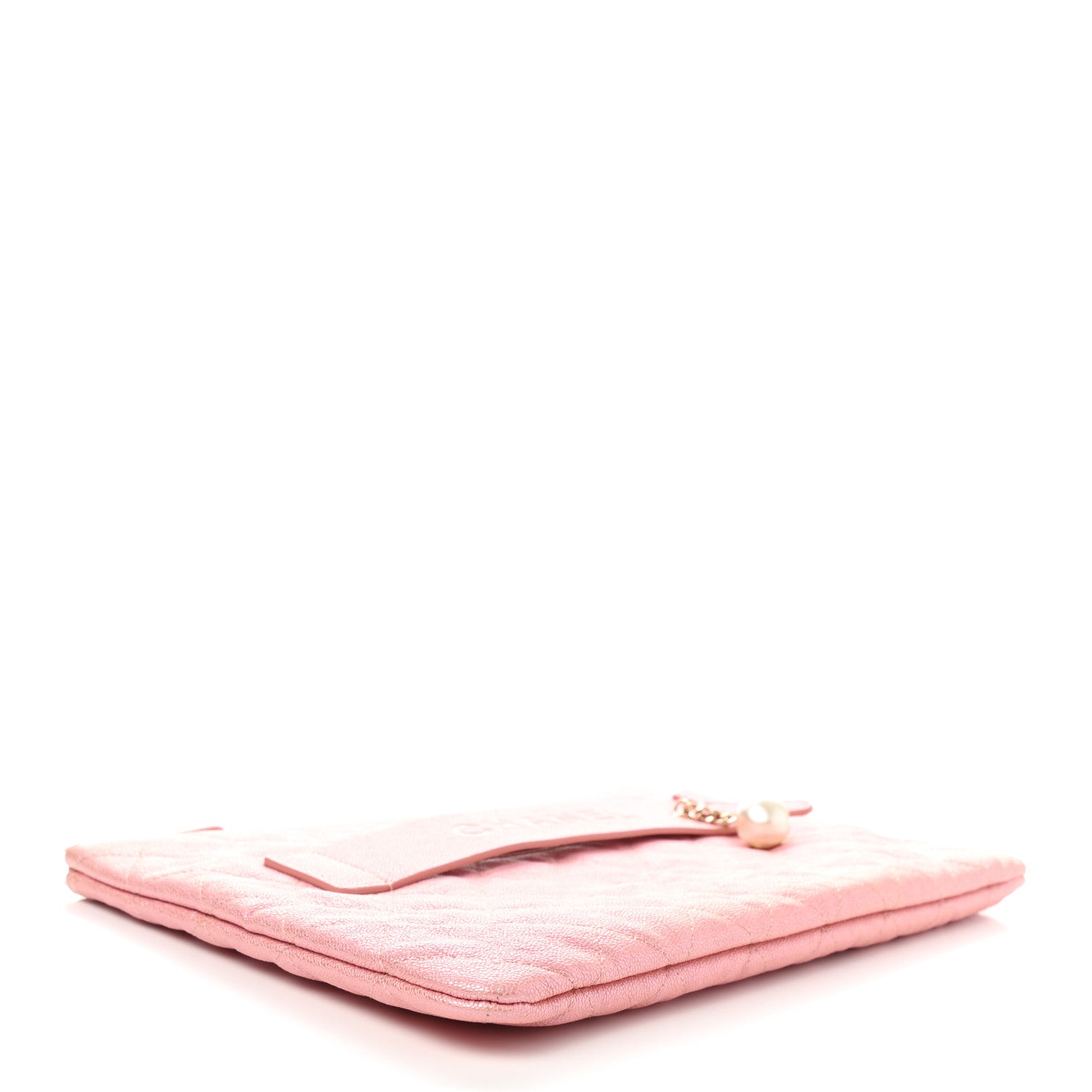 Chanel Iridescent Caviar Medium Night by the C Pouch Clutch Rose Pink 4 of 8