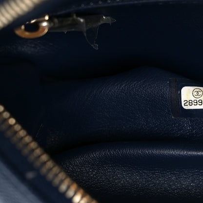 Chanel Caviar Quilted Filigree Waist Bag Blue 7 of 9