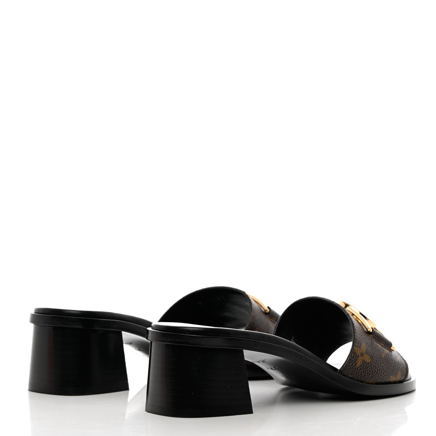Louis Vuitton Monogram Lock It Mules 37.5 4 of 11