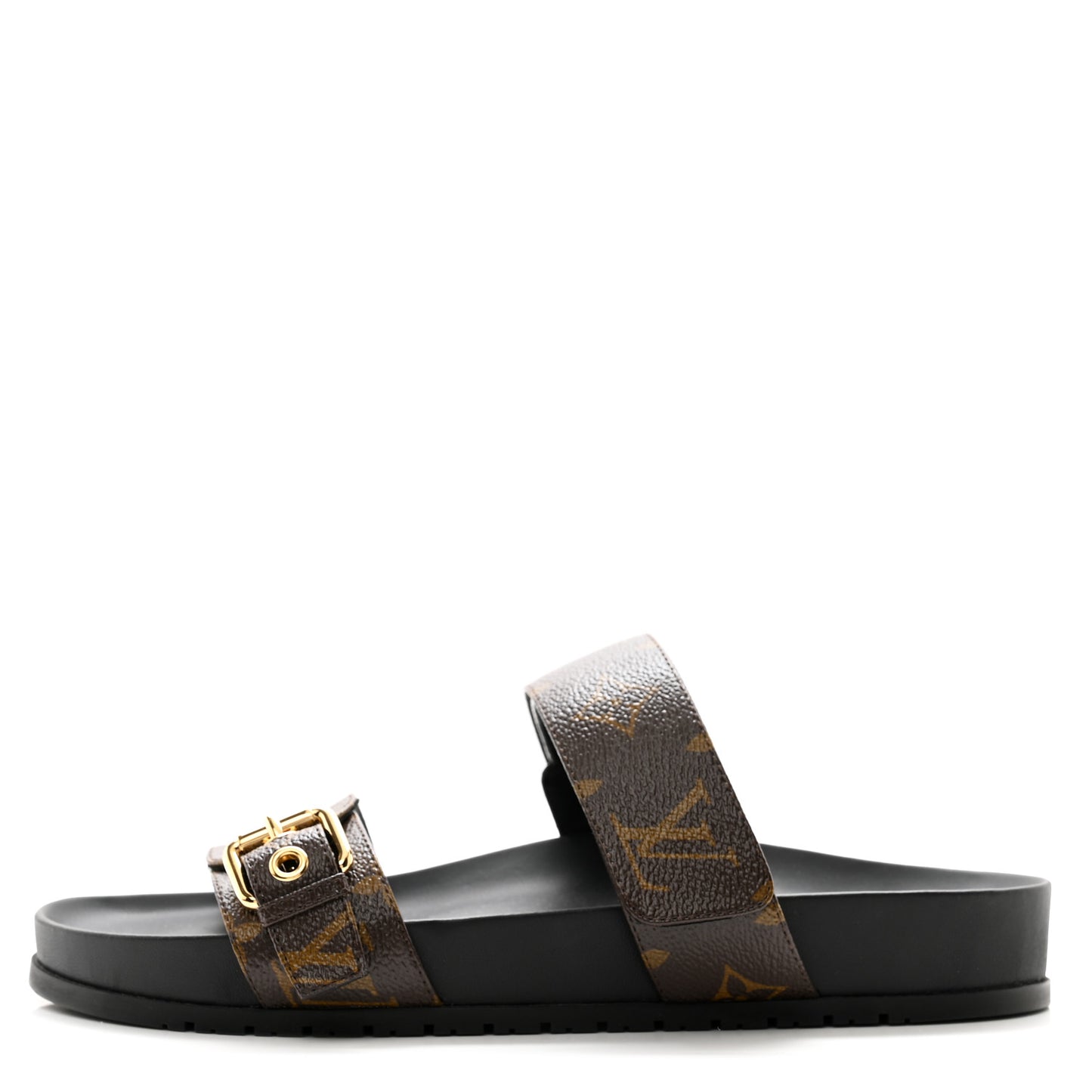 Monogram Bom Dia Mule Sandals 38.5 Black