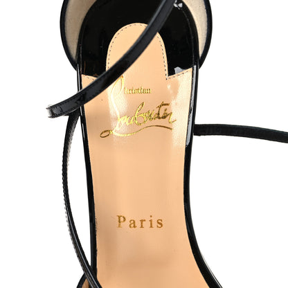 Christian Louboutin Patent Fliketta 100 Pumps 39 Black 8 of 9