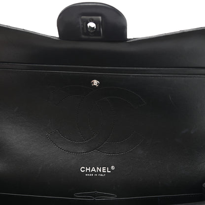 Chanel Lambskin Quilted Jumbo Double Flap So Black 12 of 13
