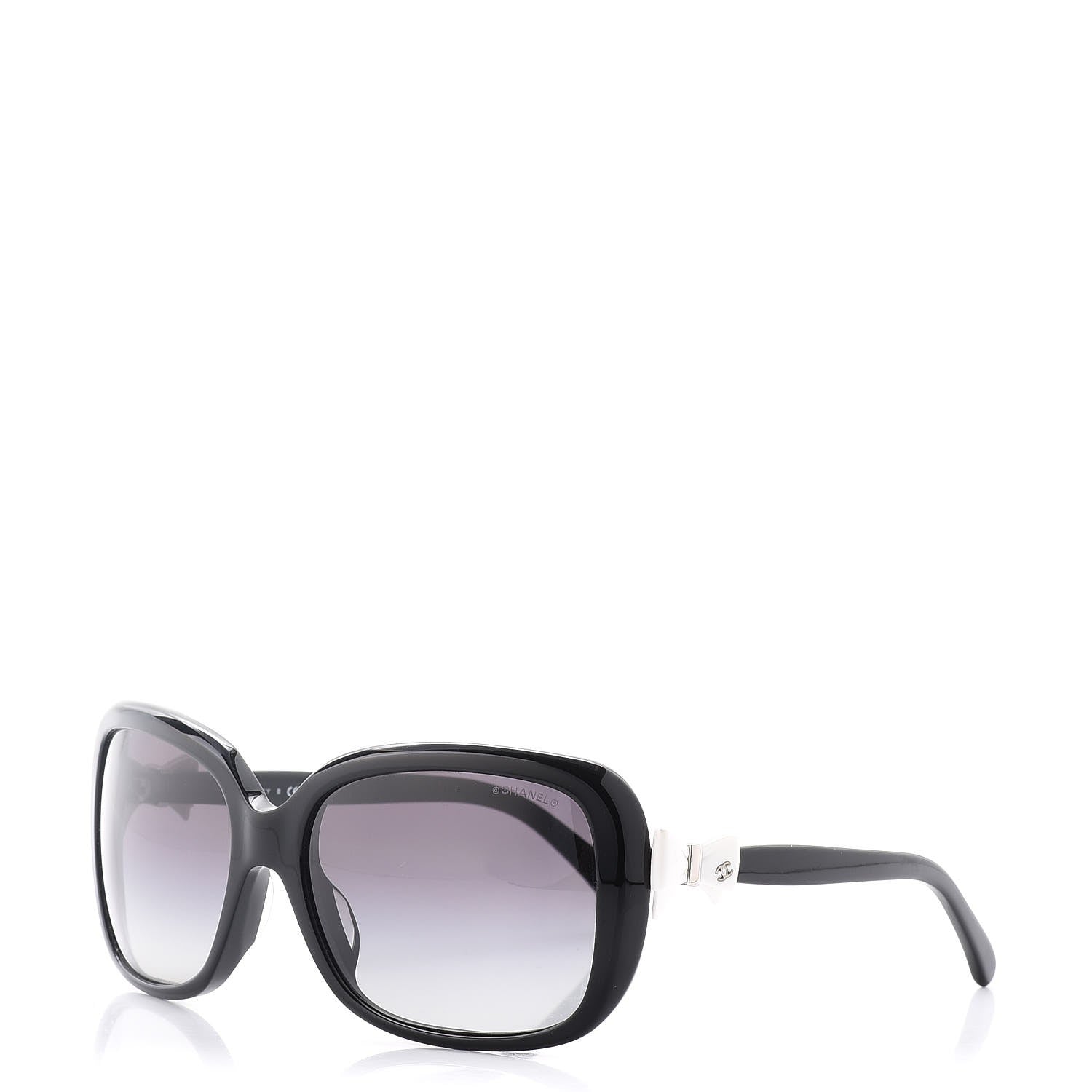 Chanel CC Bow Sunglasses 5171 Black White 1 of 8