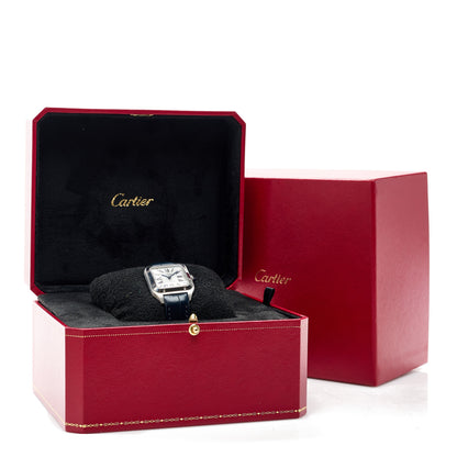 Cartier Stainless Steel Alligator 27.5mm Santos Dumont Quartz Watch 5 of 5