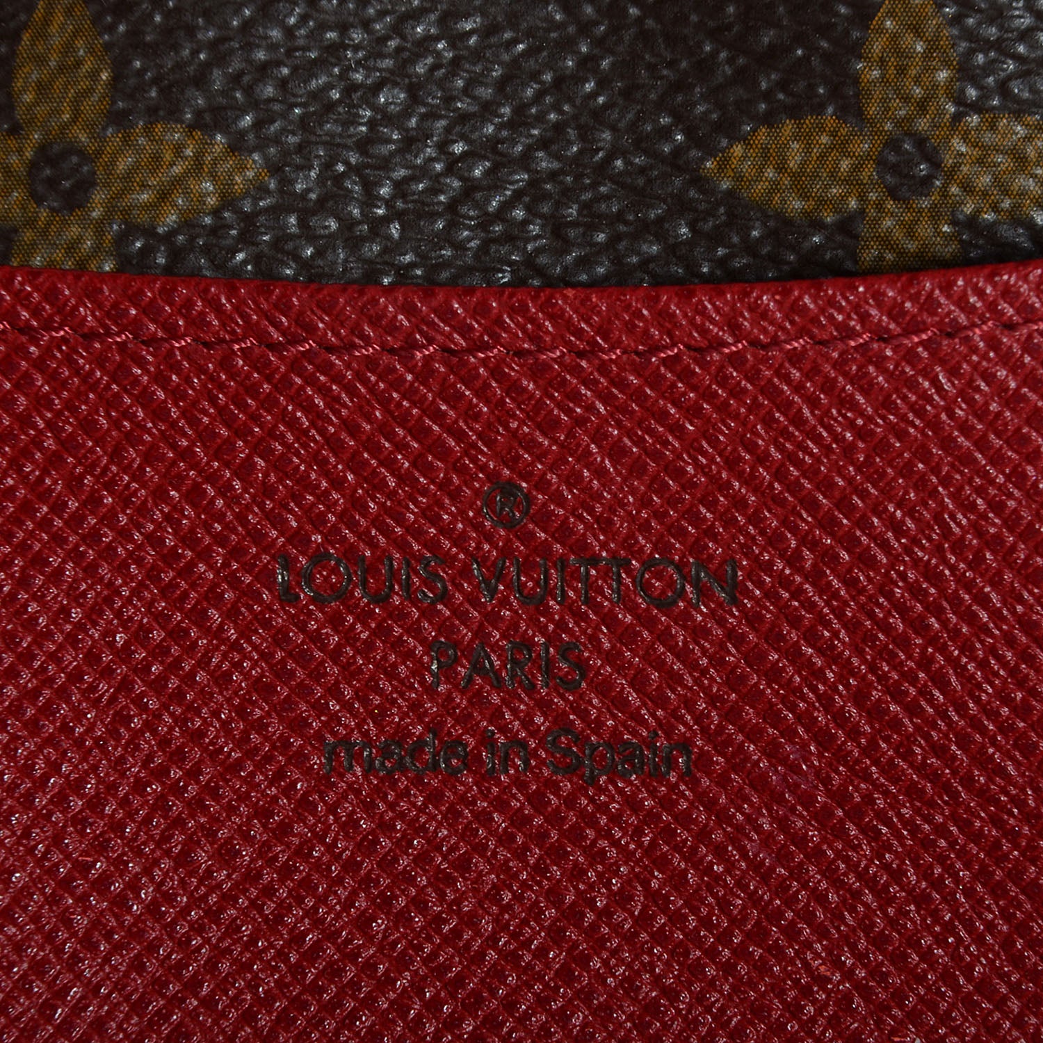 Louis Vuitton Monogram Emilie Wallet Rouge 6 of 8