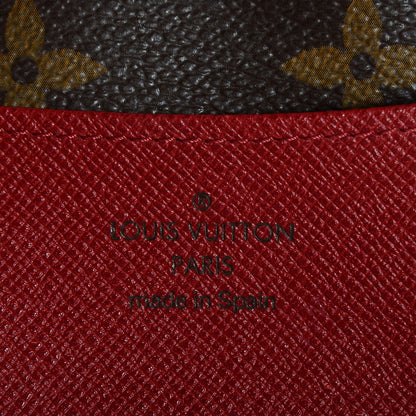 Louis Vuitton Monogram Emilie Wallet Rouge 6 of 8