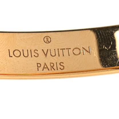 Louis Vuitton Brass Monogram Nanogram Cuff S Gold 4 of 6