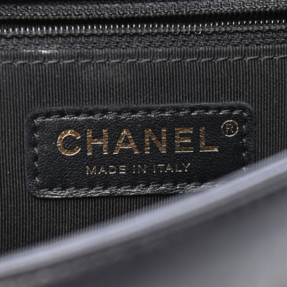 Chanel Lambskin Quilted Studded CC Flap Black 5 of 8