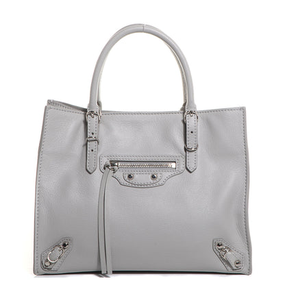 Balenciaga Calfskin Papier Mini A4 Tote Gris Glace 1 of 8