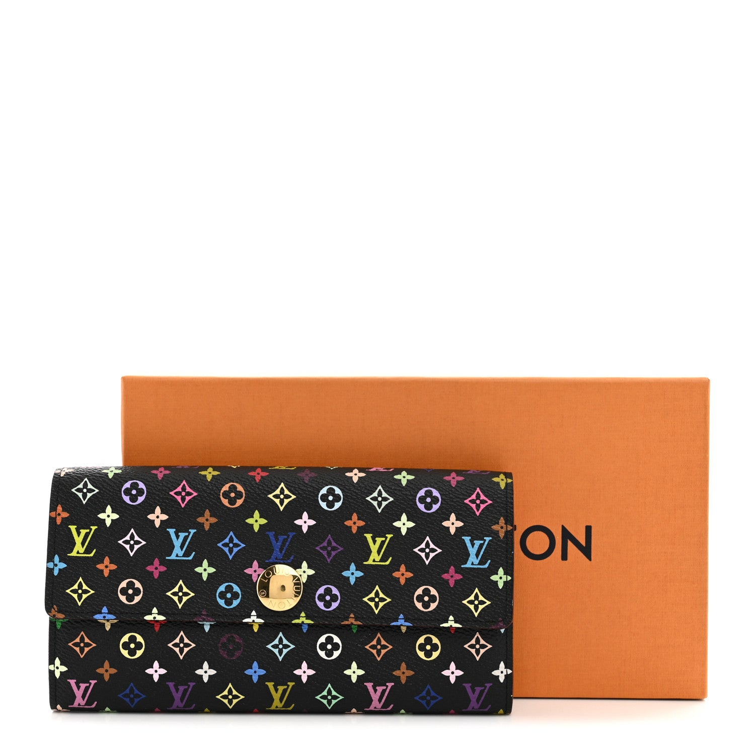 Louis Vuitton Monogram Multicolor Sarah Wallet Black Grenade 9 of 9