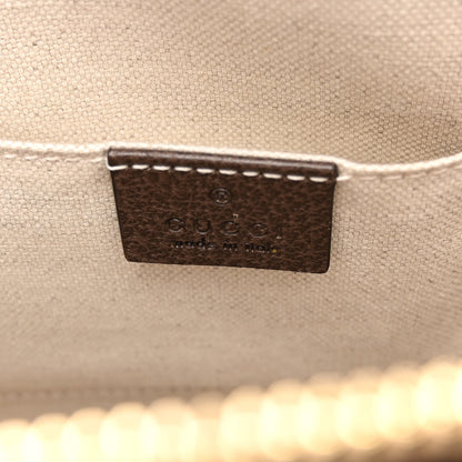 Gucci GG Supreme Monogram Equestrian Web Small Ophidia Tote Bag Beige Multicolor New Acero 6 of 10