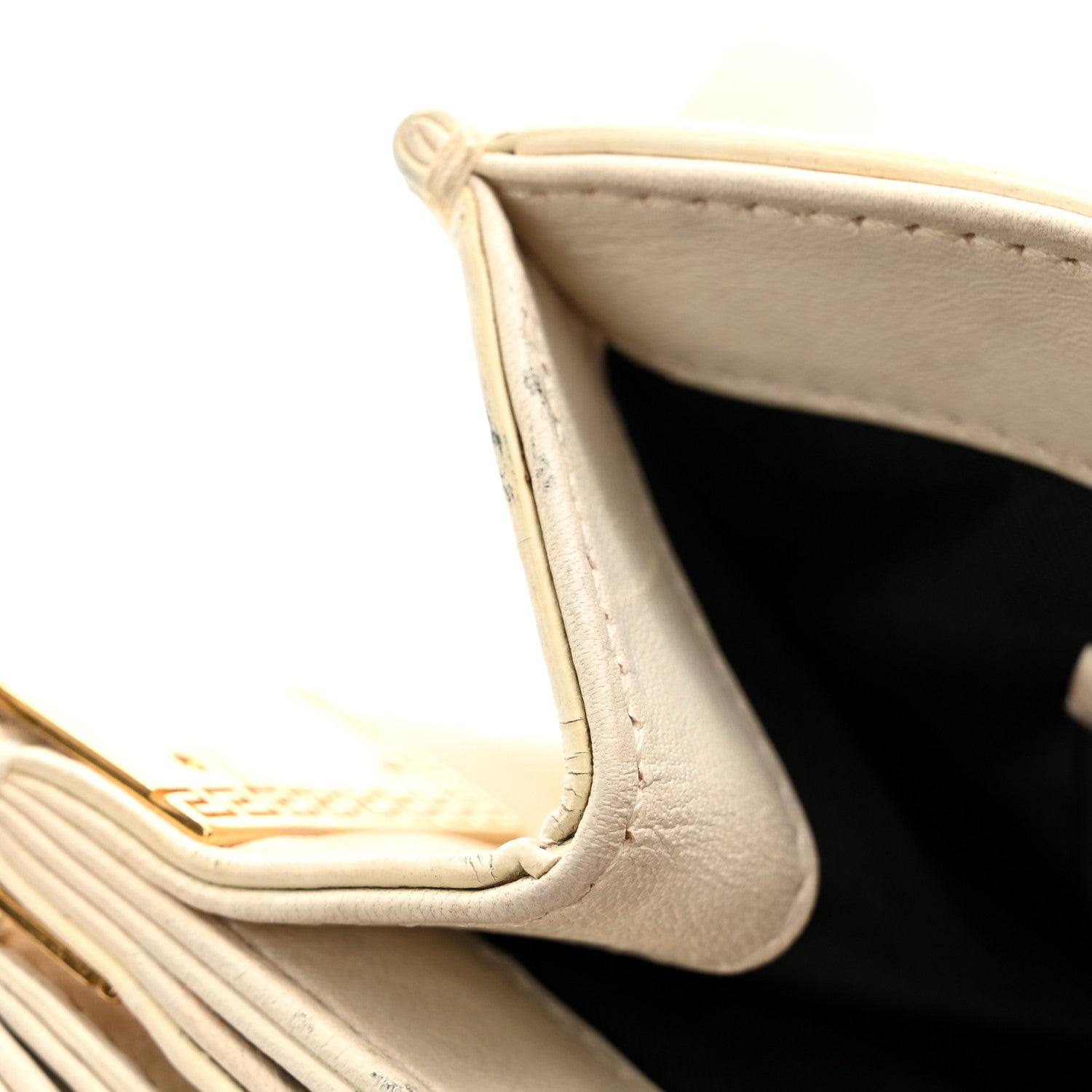 Versace Nappa Palazzo Sultan Shoulder Bag White 11 of 12