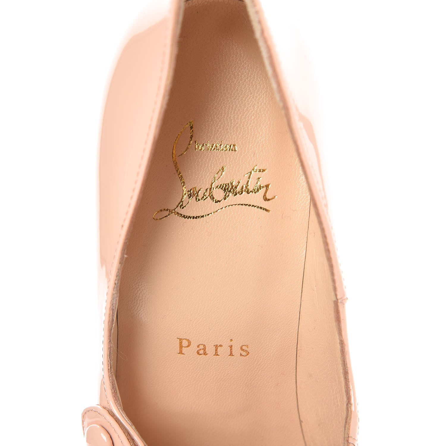 Christian Louboutin Patent Charleen 100 Pumps 37.5 Poudre 7 of 8