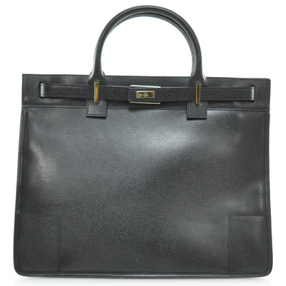 Gucci Leather Briefcase Work Bag Black 1 of 9