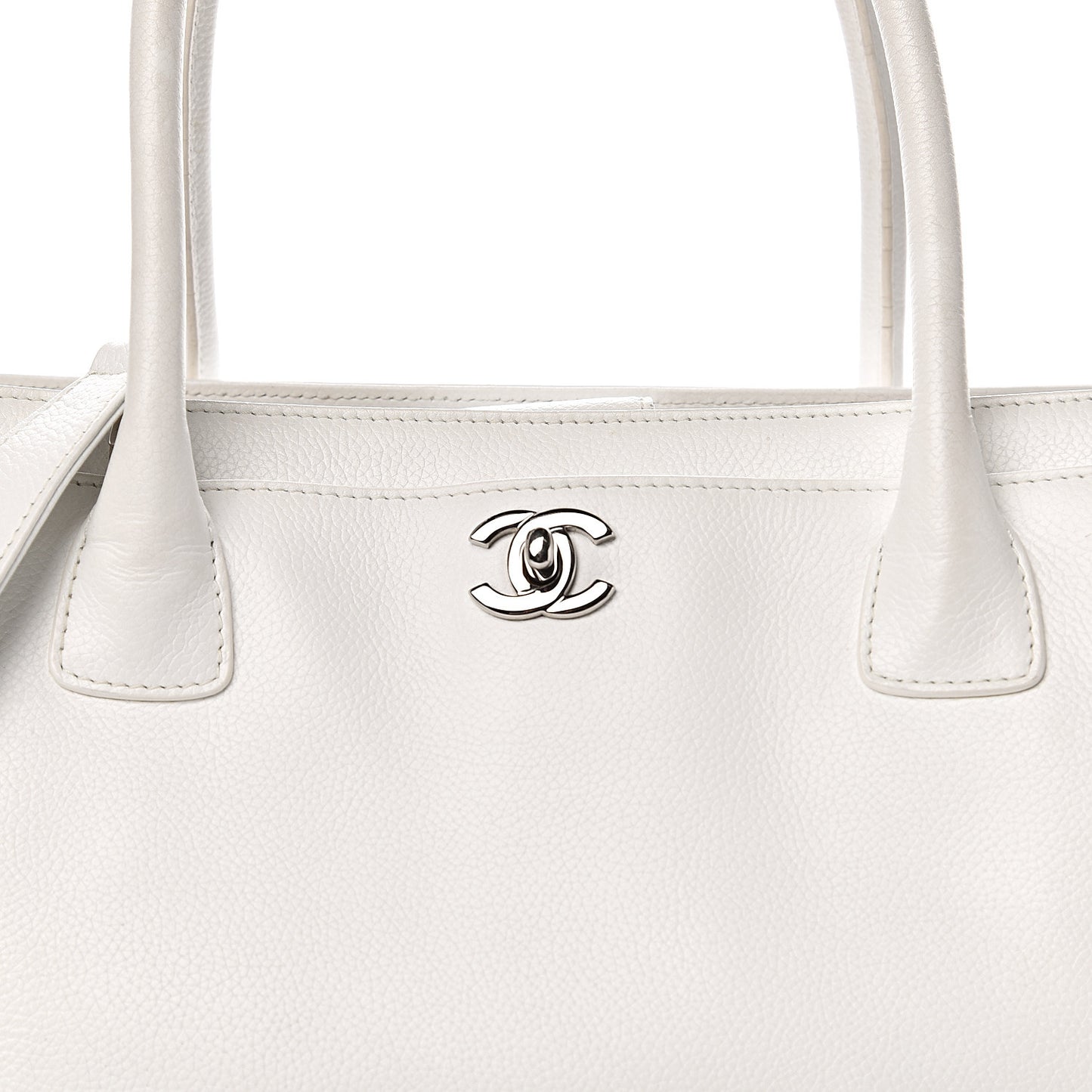 Caviar Cerf Executive Shopper Tote White