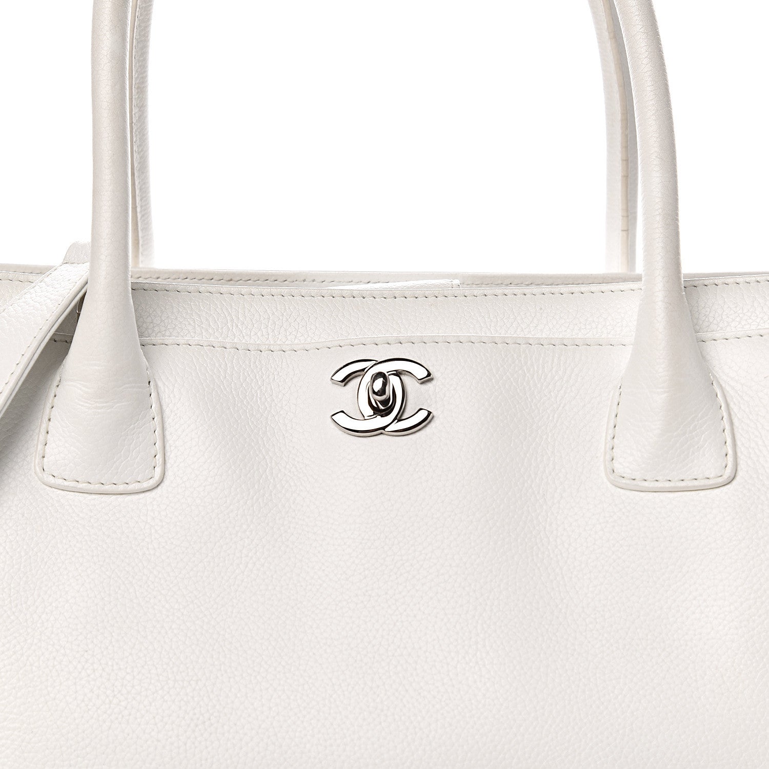 Chanel Caviar Cerf Executive Shopper Tote White 24 of 24