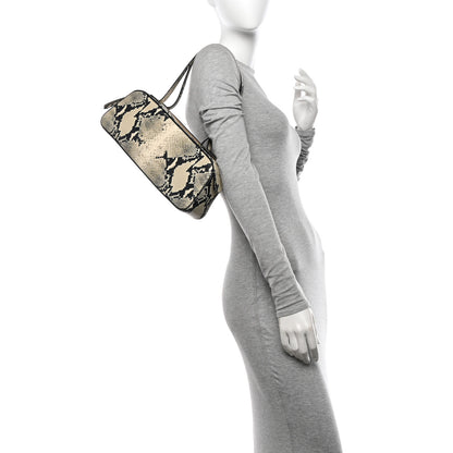 Khaite Calfskin Python Embossed Simona Shoulder Bag Natural 2 of 9