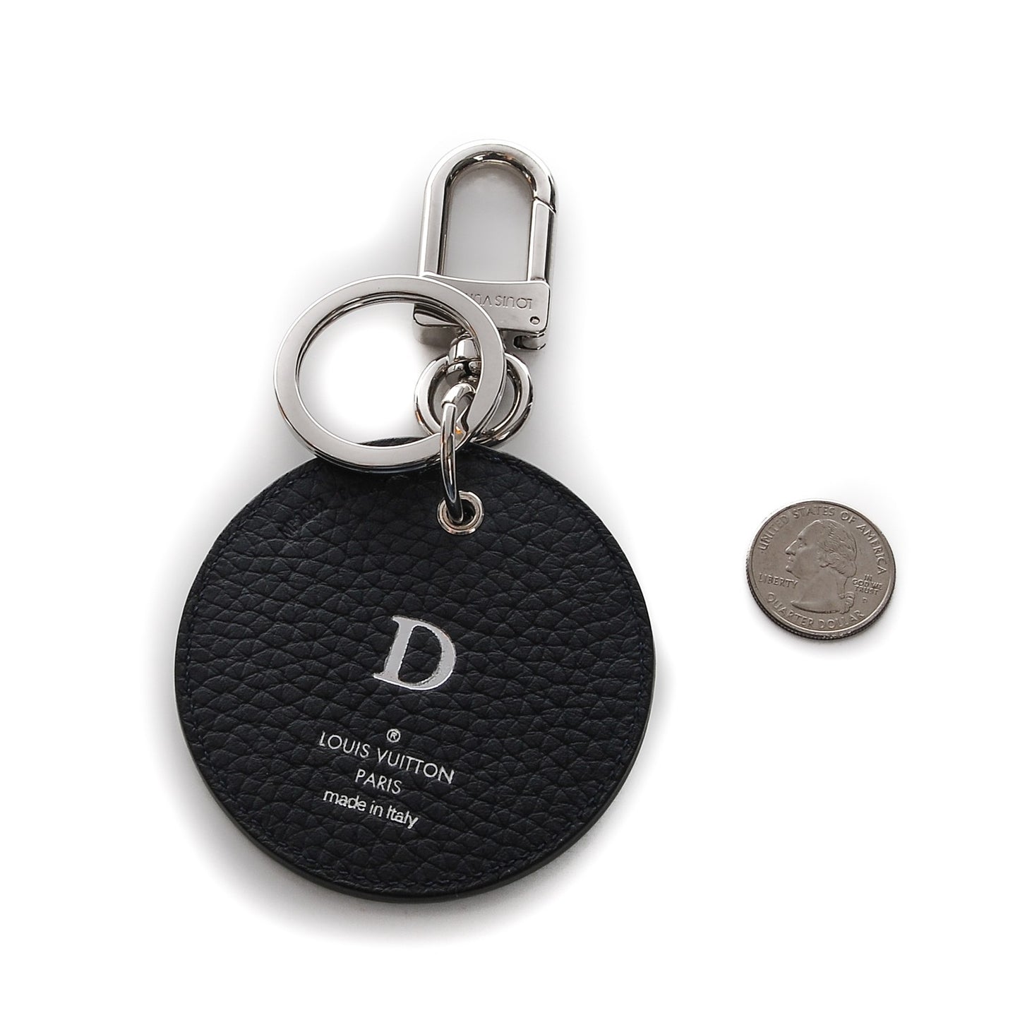 Taurillon Initials Bag Charm Key Holder