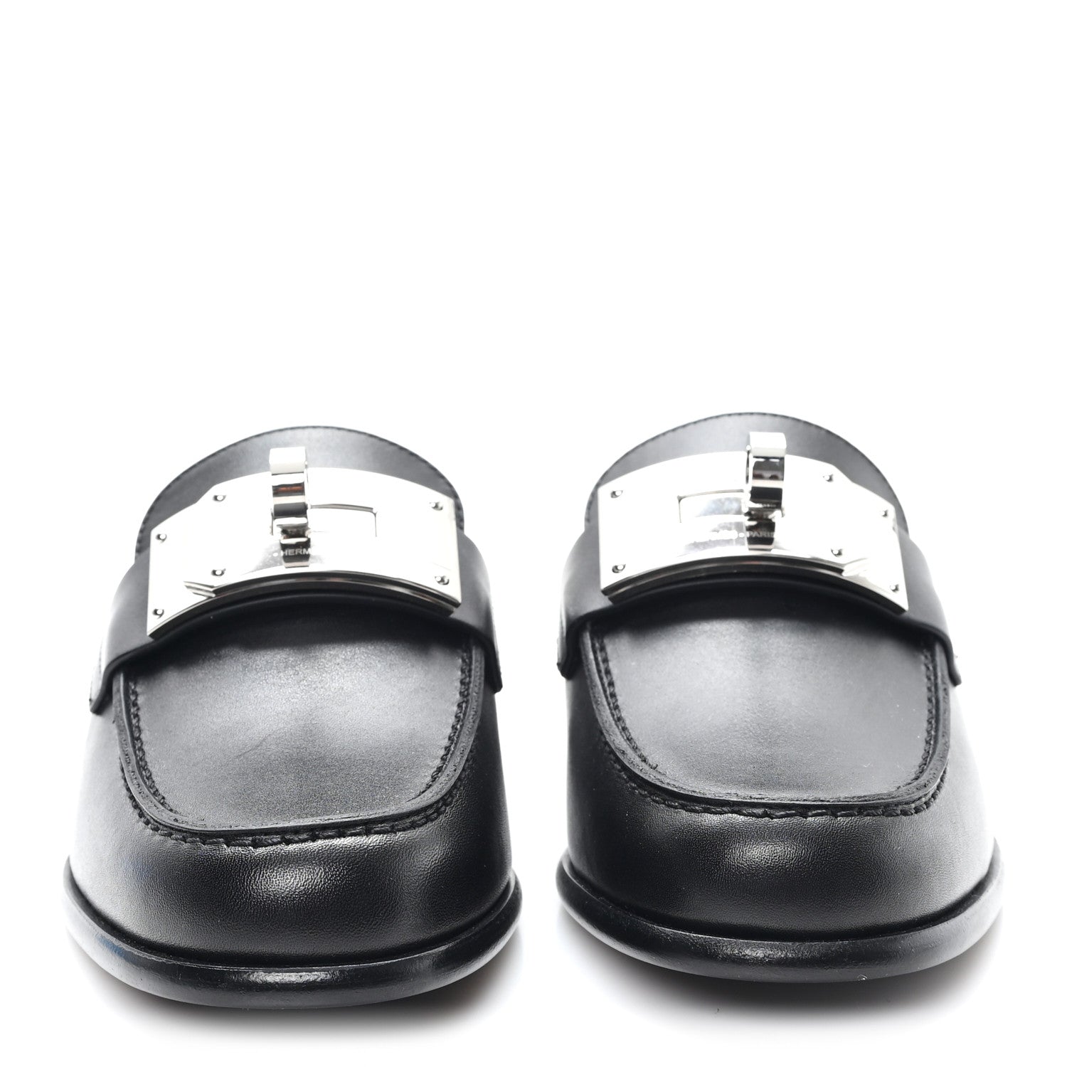 Hermes Calfskin Iota Mules 35 Black 3 of 10