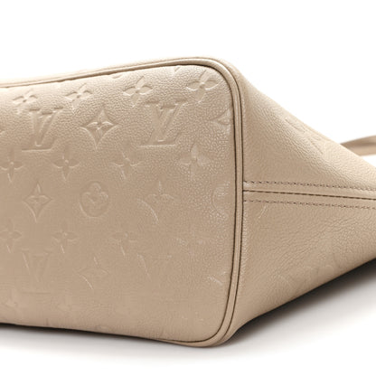 Louis Vuitton Empreinte Monogram Giant Neverfull MM Tourterelle 9 of 10