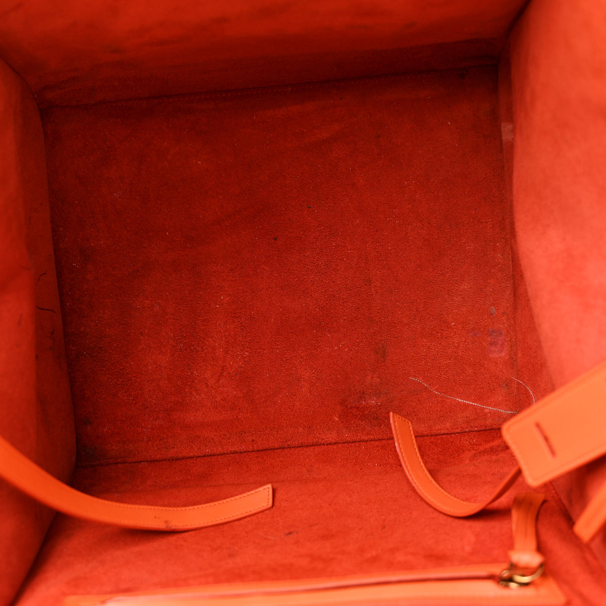 Supple Calfskin Medium Phantom Luggage Orange
