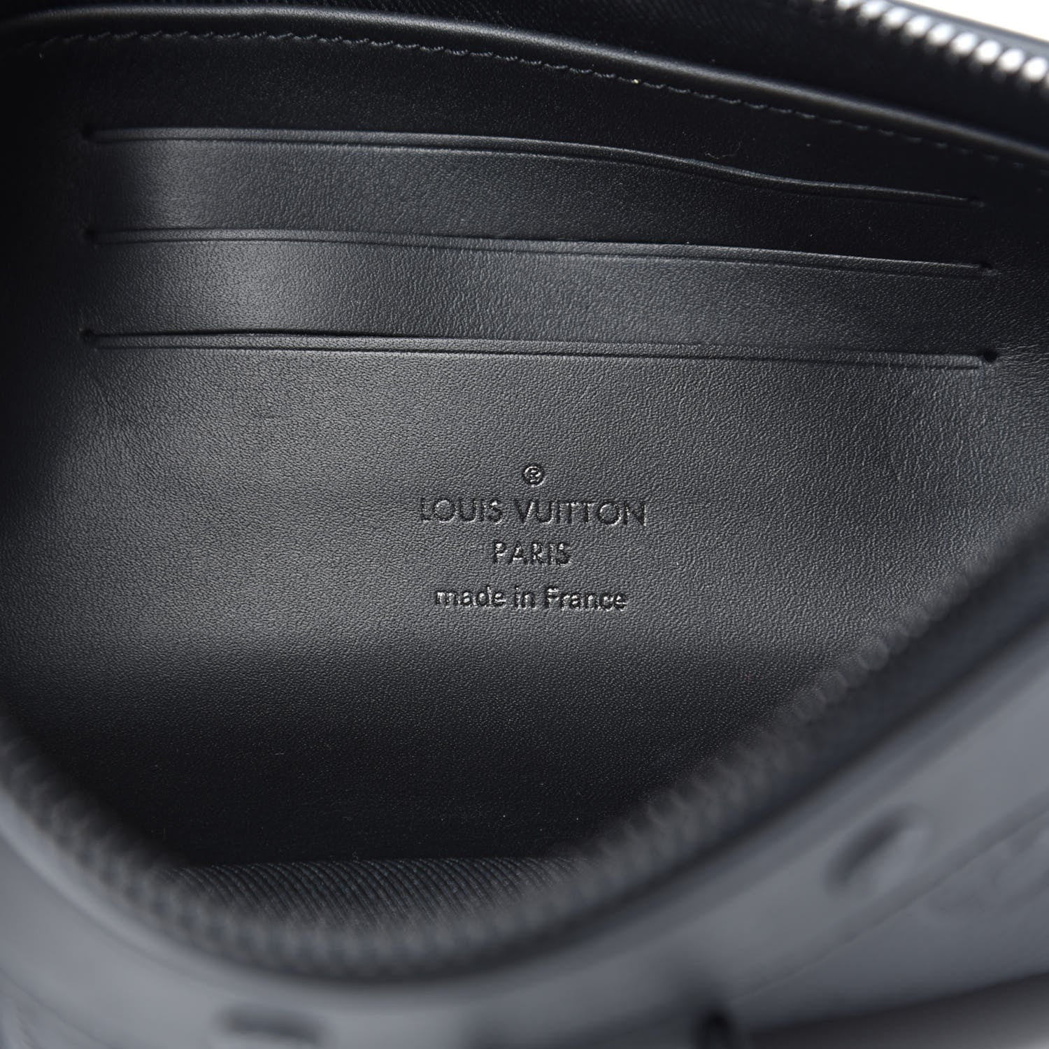 Louis Vuitton Calfskin Monogram Shadow Discovery Pochette PM Black 6 of 8