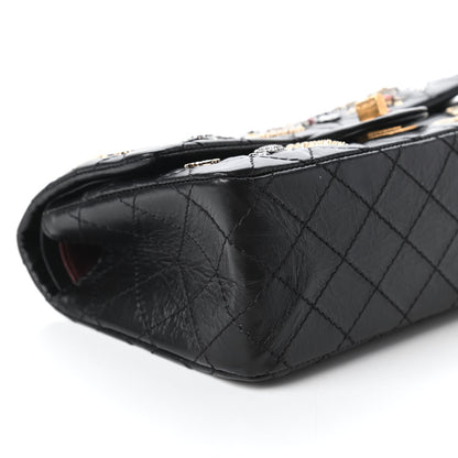 Chanel Aged Calfskin Lucky Charms 2.55 Reissue 225 Flap Black 6 of 11