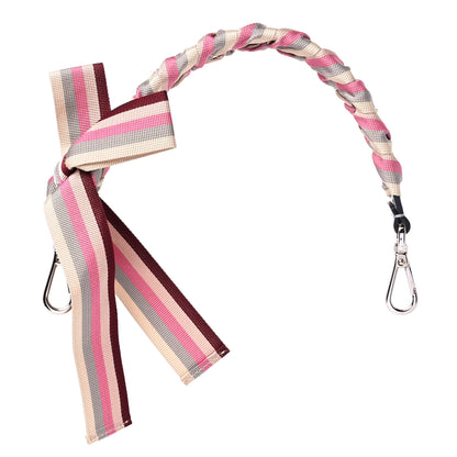 Fendi Calfskin Ribbon Lace Up Bow Mini Strap You Grey Pink 1 of 5