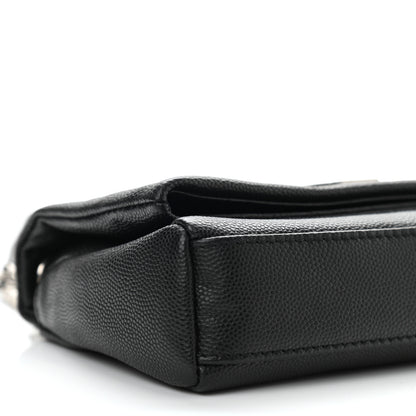 Saint Laurent Grain De Poudre Monogram Toy West Hollywood Fold-Over Bag Black 11 of 13