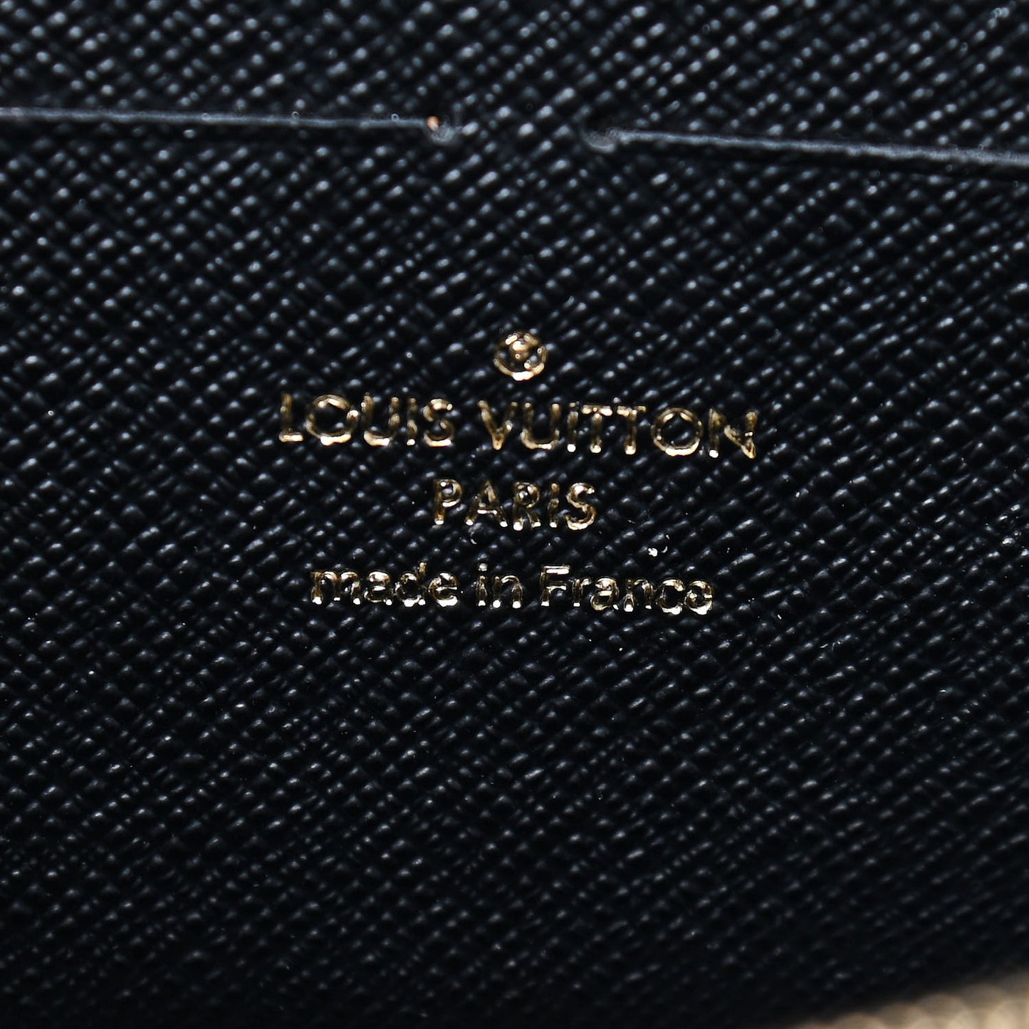 Calfskin Lace Flower Inlay Twist Chain Wallet Navy Black