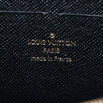 Louis Vuitton Calfskin Lace Flower Inlay Twist Chain Wallet Navy Black 8 of 9