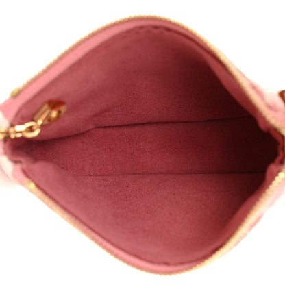 Louis Vuitton Denim Jacquard Monogram Micro Pochette Accessories Rose 5 of 7