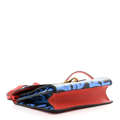 Burberry Calfskin Graffiti Print Small Macken Crossbody Bag Black 4 of 11